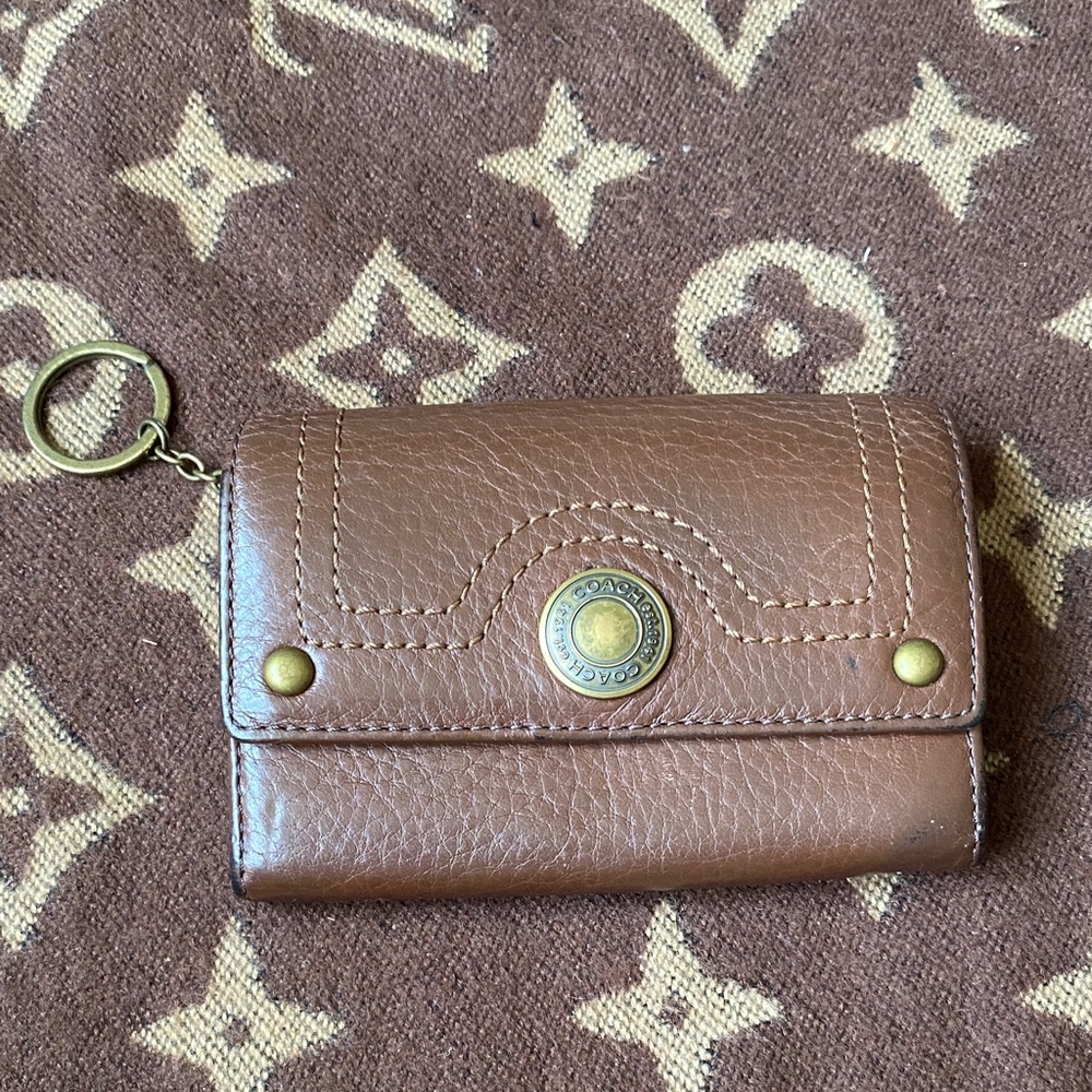 Coach Brown Folding Wallet